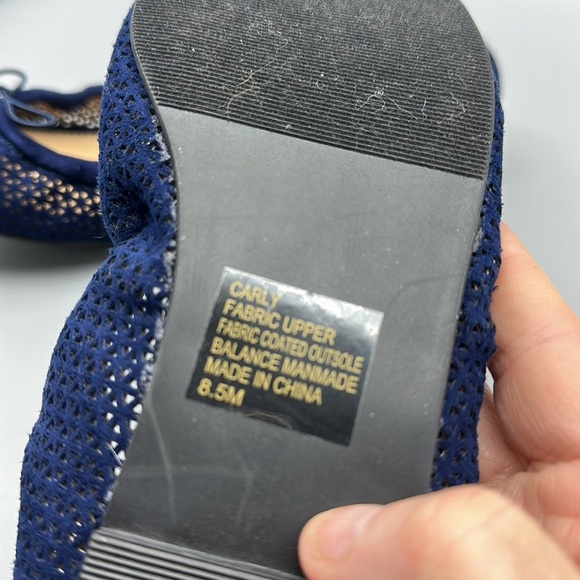 Kari blue women’s blue ballet flat shoes size 8.5 - Picture 9 of 10